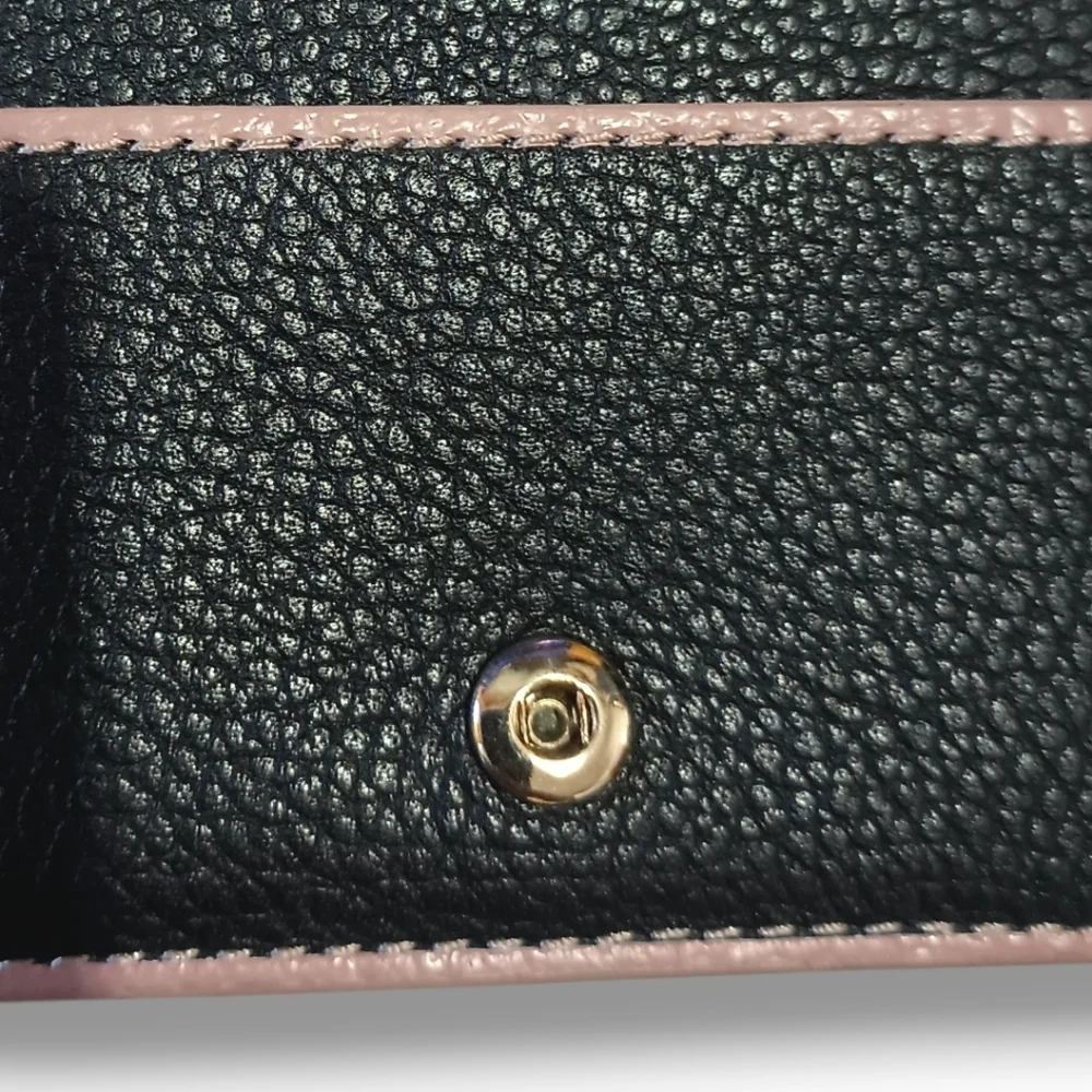 Kate Spade ♠️ Bifold Card Case | Black Leather | GUC - Picture 5 of 11